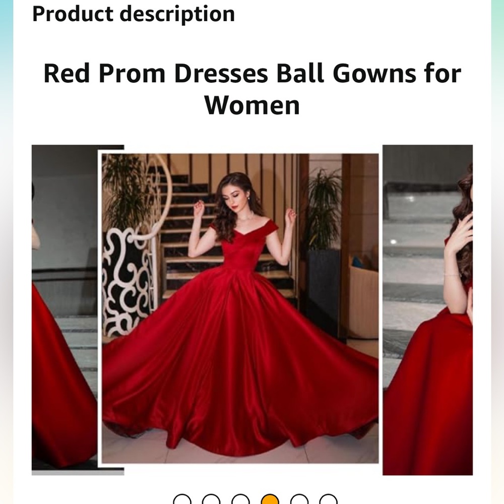 Off the shoulder prom dress - Picture 14 of 15